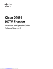 Cisco D9054 Installation And Operation Manual