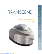 Transcend Heated Humidifier Quick Manual