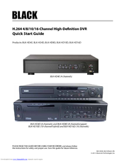 Black BLK-HD4E Quick Start Manual