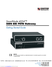 Patton electronics SmartNode 4554 Getting Started Manual