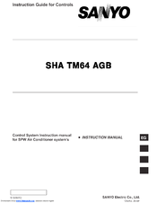 Sanyo SHA TM64 AGB Instruction Manual