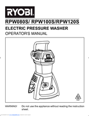 Ryobi RPW080S Operator's Manual
