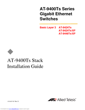 Allied Telesis AT-9424Ts/XP AC Installation Manual