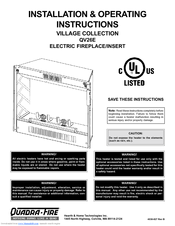 Quadra-Fire VILLAGE COLLECTION Installation & Operating Instructions Manual