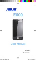 Asus E600 User Manual