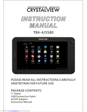 Crystalview TB4-4580 Instruction Manual