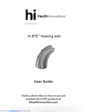 hi Health Innavations hi BTE User Manual