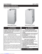 Nordyne M4RL-090D-35C Installation Instructions Manual