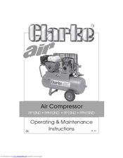 Clarke PP10ND Operating & Maintenance Instructions