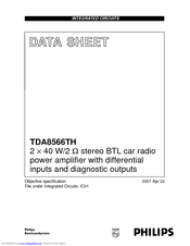 Philips TDA8566TH Datasheet