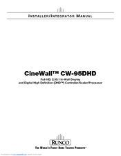 Runco CineWall CW-95DHD User Manual