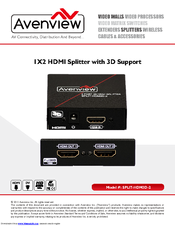 Avenview SPLIT-HDM3D-2 User Manual