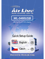 Air Live WL-5480USB Quick Setup Manual