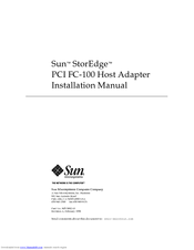 Sun Microsystems Sun StorEdge PCI FC-100 Installation Manual