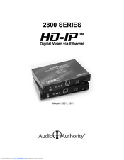 Audio Authority HD-IP 2811 User Manual