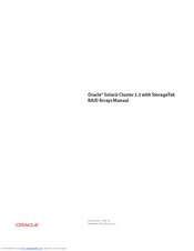 Oracle Solaris Cluster 3.3 with StorageTek RAID Arrays Manual