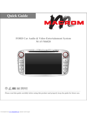Macrom M-AVM6020 Quick Manual