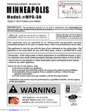 Kozy Heat Rockford Xl Rfd 34 Manuals Manualslib