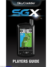 Skycaddie SGX Player's Manual