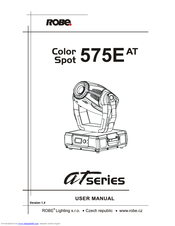 robe ColorSpot 575E AT User Manual