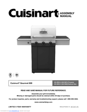Cuisinart Gourmet 600 85-3054-2 G41801 Assembly Manual