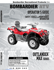 Bombardier Oulander Max XT Operator's Manual