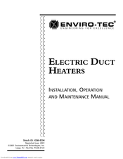 Enviro IOM-EDH Installation, Operation And Maintenance Manual