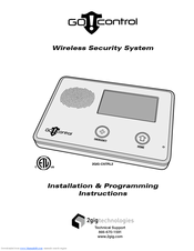 Go!Control 2GIG-CNTRL2 Installation & Programming Instructions