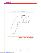 Unitech MS810 Product Reference Manual