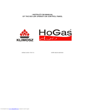 Klimosz HoGas duo Instruction Manual