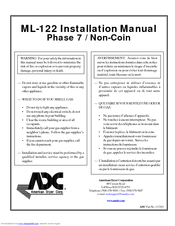 American Dryer Corp. ML-122 Installation Manual