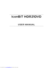 IconBiT HDR21DVD User Manual