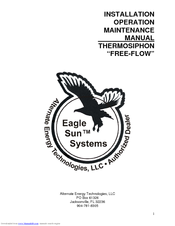 Alternate Energy Technologies EAGLESUN Installation, Operation & Maintenance Manual
