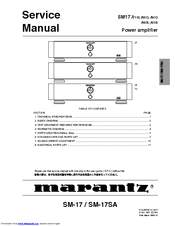 Marantz SM-17SA Service Manual