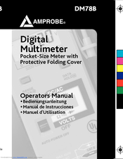 Amprobe DM78B Operator's Manual