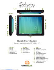 TabletKiosk Sahara NetSlate a230T Quick Start Manual