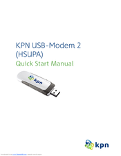 KPN USB-Modem 2 Quick Start Manual