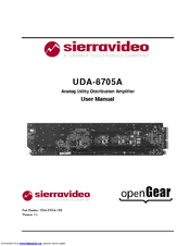 Sierra Video openGear UDA-8705A User Manual