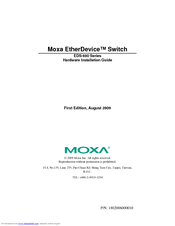 Moxa Technologies EtherDevice EDS-611 Hardware Installation Manual