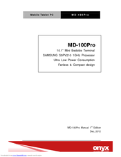 Onyx MD-100Pro Manual