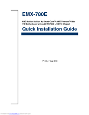 Avalue Technology EMX-780E Quick Installation Manual
