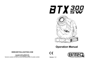 Briteq BTX 300 SW Operation Manual