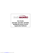 MediaSonic MS9000 User Manual