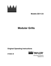 Taylor QS23 Original Operating Instructions