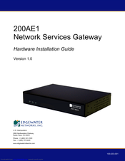 Edgewater Networks 200AE1 Installation Manual