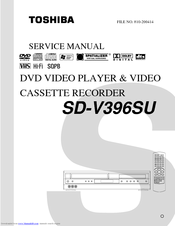 Toshiba SD-V396SU Owner's Service Manual