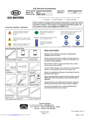 Kia Sorento 2011 User's Manual & Installation Instructions