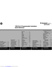Rockwell Automation 1785 PLC-5 Quick Reference