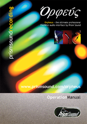 Prism Sound Orpheus Operation Manual