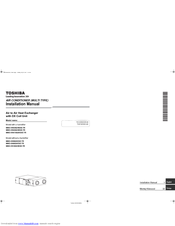 Toshiba MMD-VNK802HEXE-TR Installation Manual